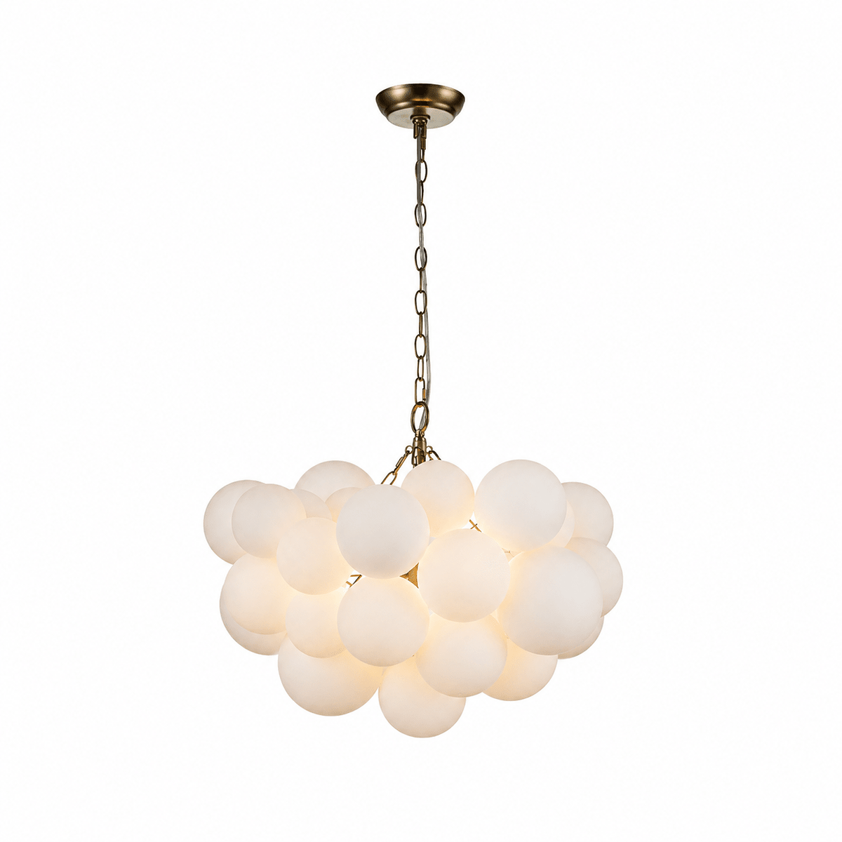 Lustre Velly com bolhas de bolas de vidro