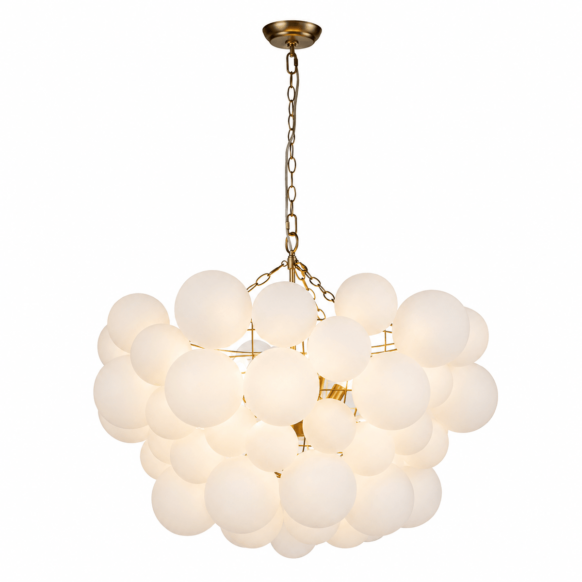 Lustre Velly com bolhas de bolas de vidro