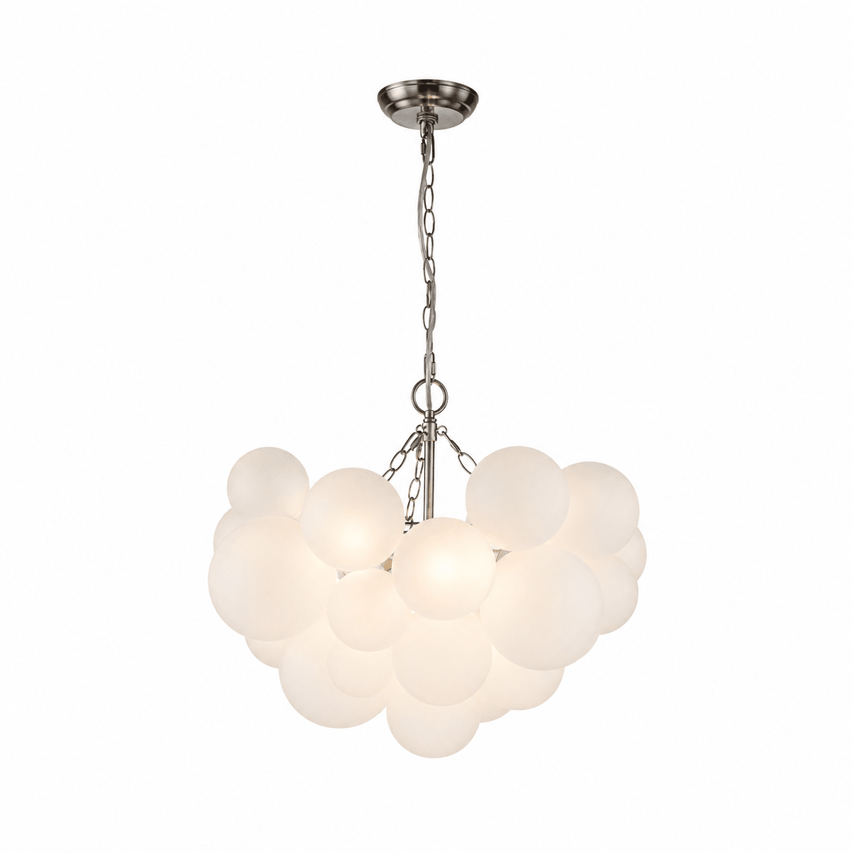Lustre Velly com bolhas de bolas de vidro