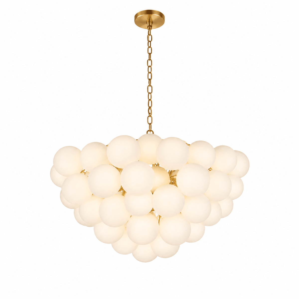 Lustre Velly com bolhas de bolas de vidro
