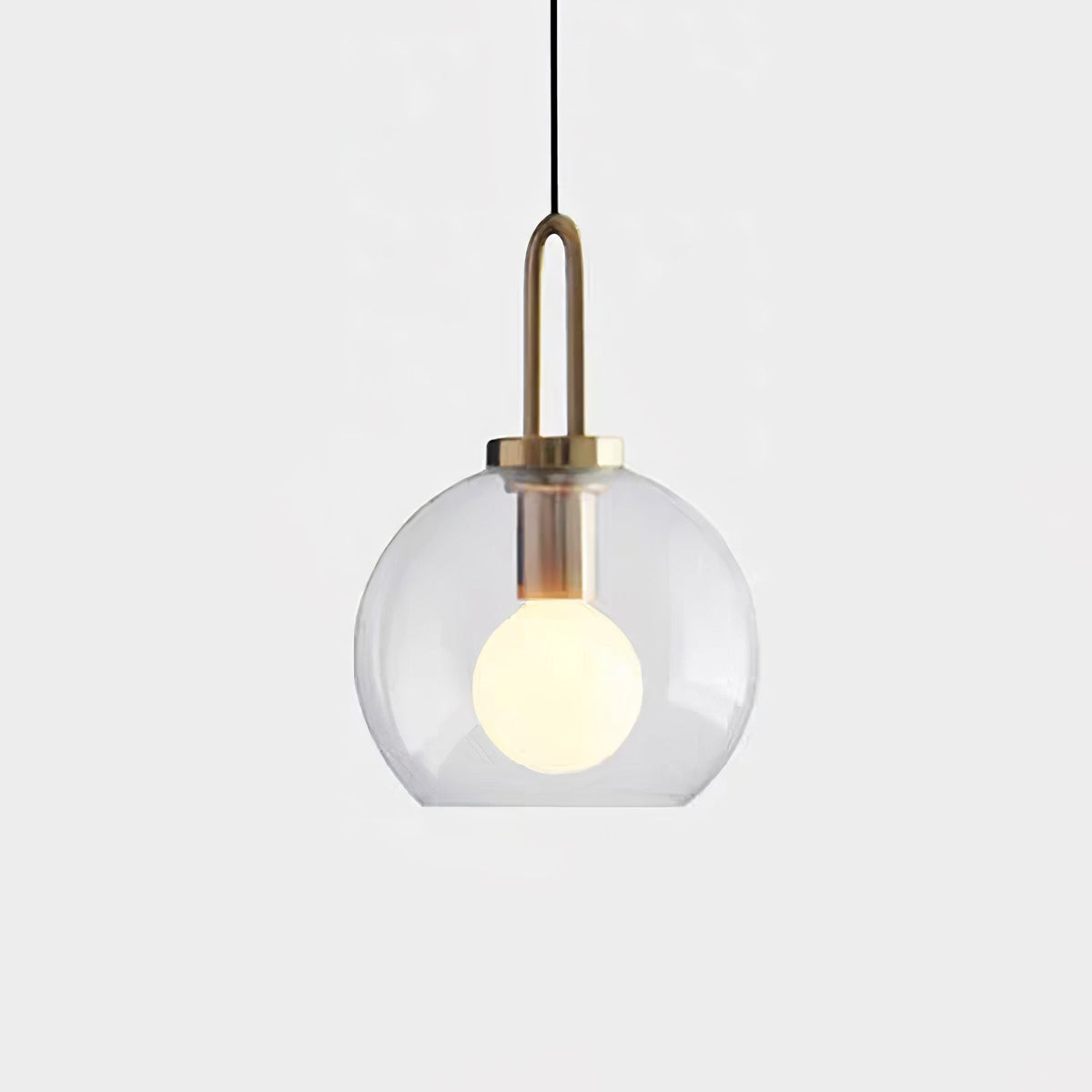 Sevelo pendel i matteret glas, swag-design, justerbar