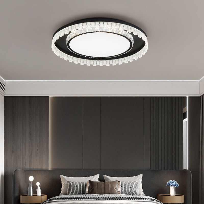Candeeiro de teto Nythee moderno, minimalista e luxuoso em cristal