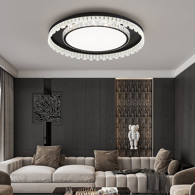 Candeeiro de teto Nythee moderno, minimalista e luxuoso em cristal
