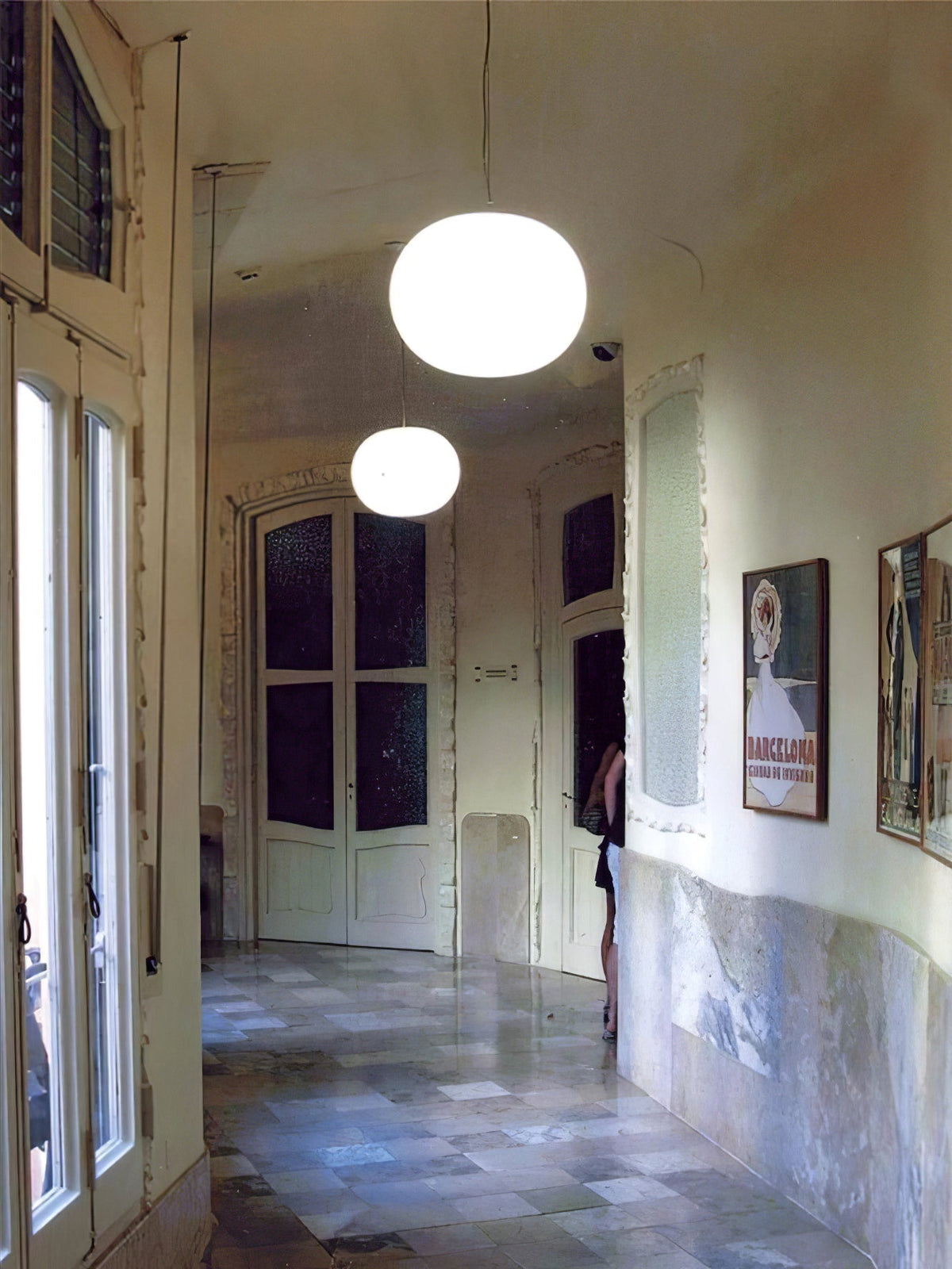 Gysta modern pendellampa i glas