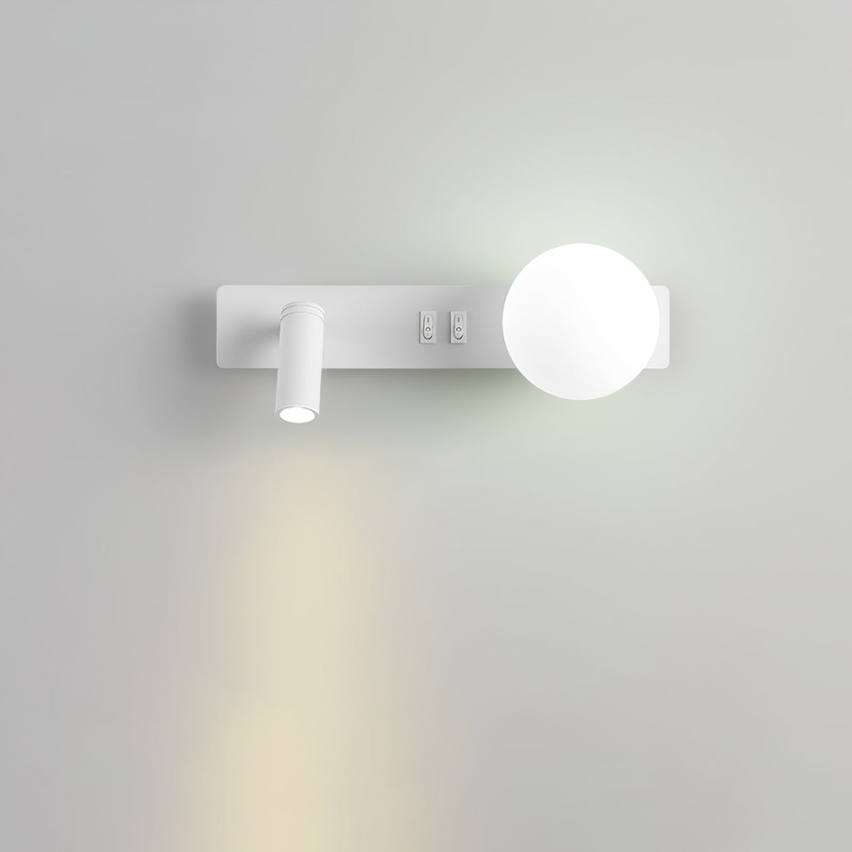 Candeeiro de parede moderno minimalista fino em vidro Thalior