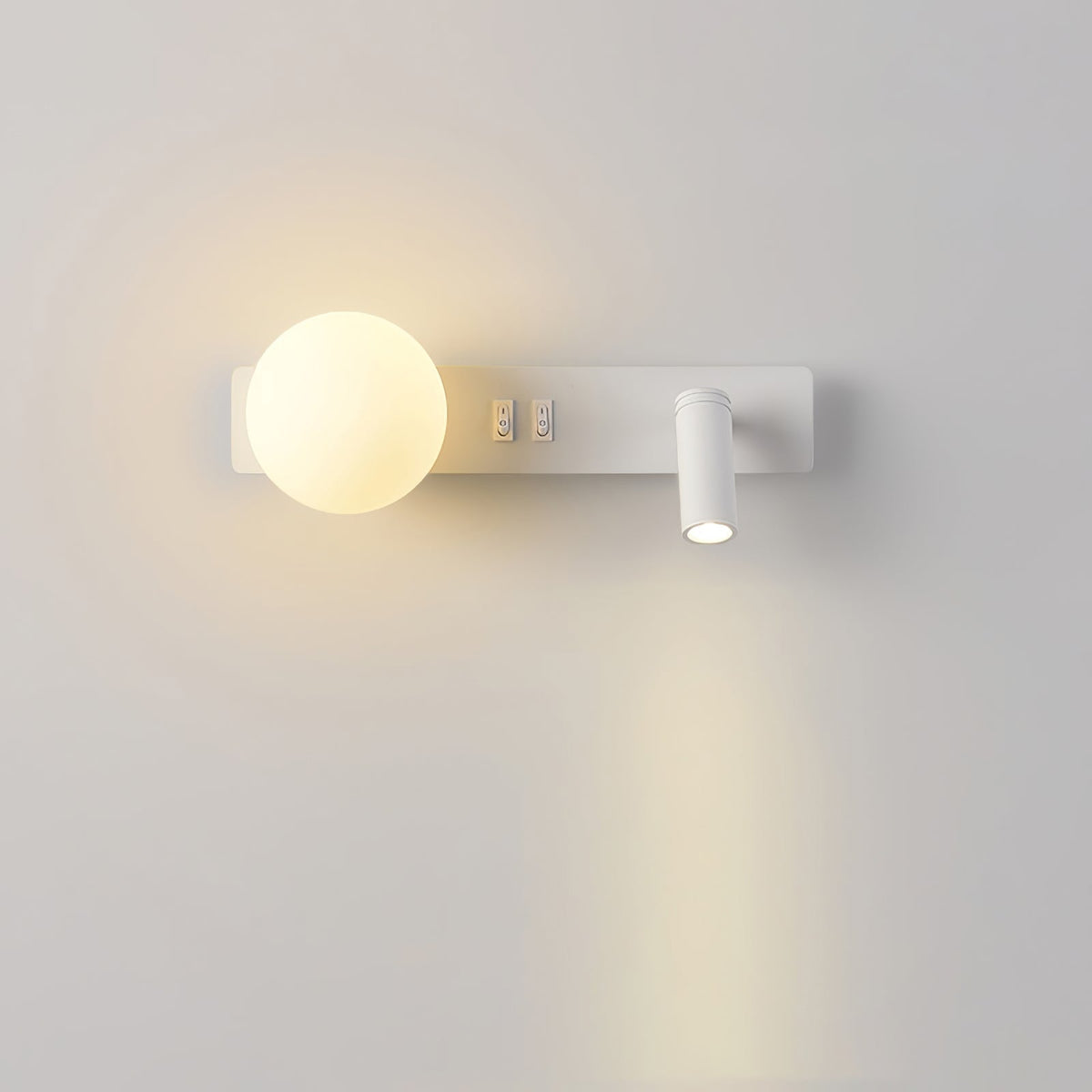 Candeeiro de parede moderno minimalista fino em vidro Thalior