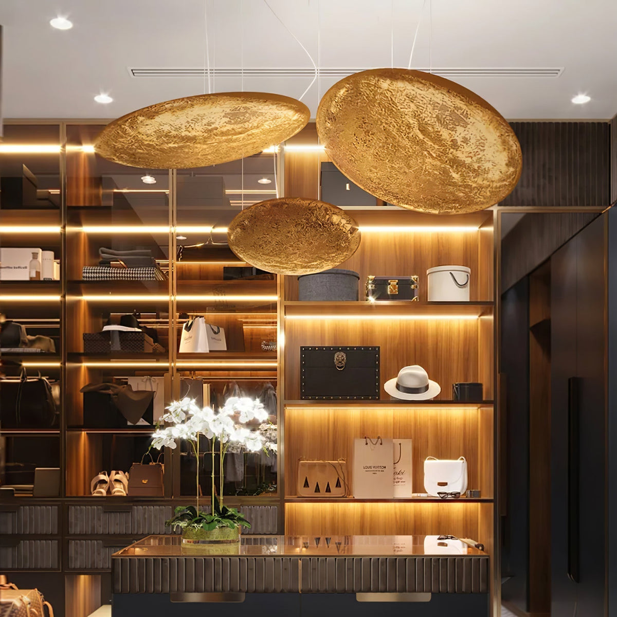 Rusken Gold Foil Pendant Lamp