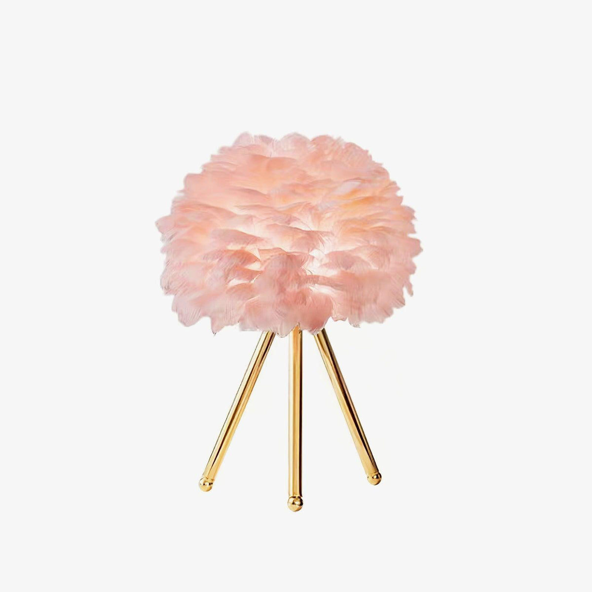 Candeeiro de mesa feminino Nilo com penas