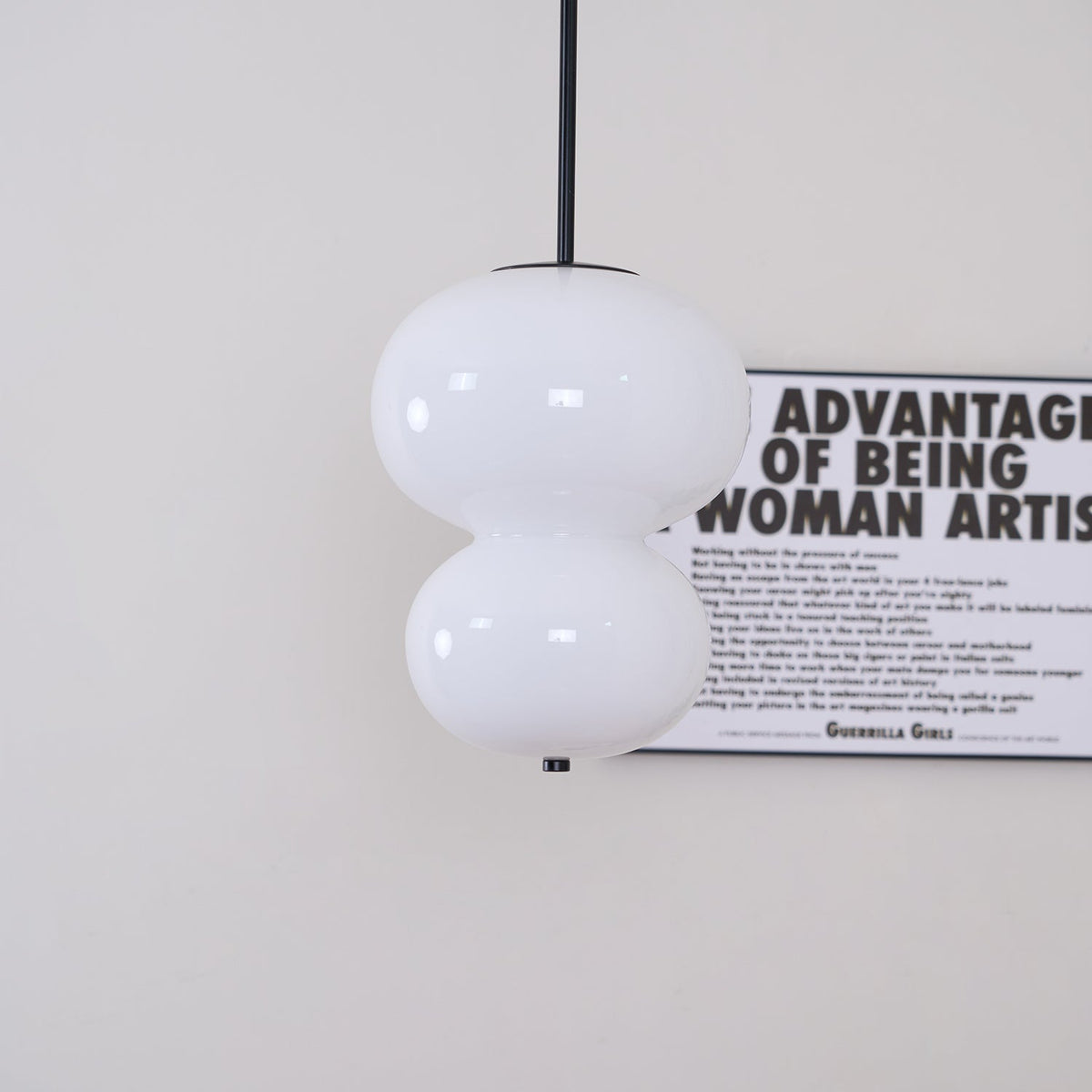 Xalt minimalistisk pendellampe i glas