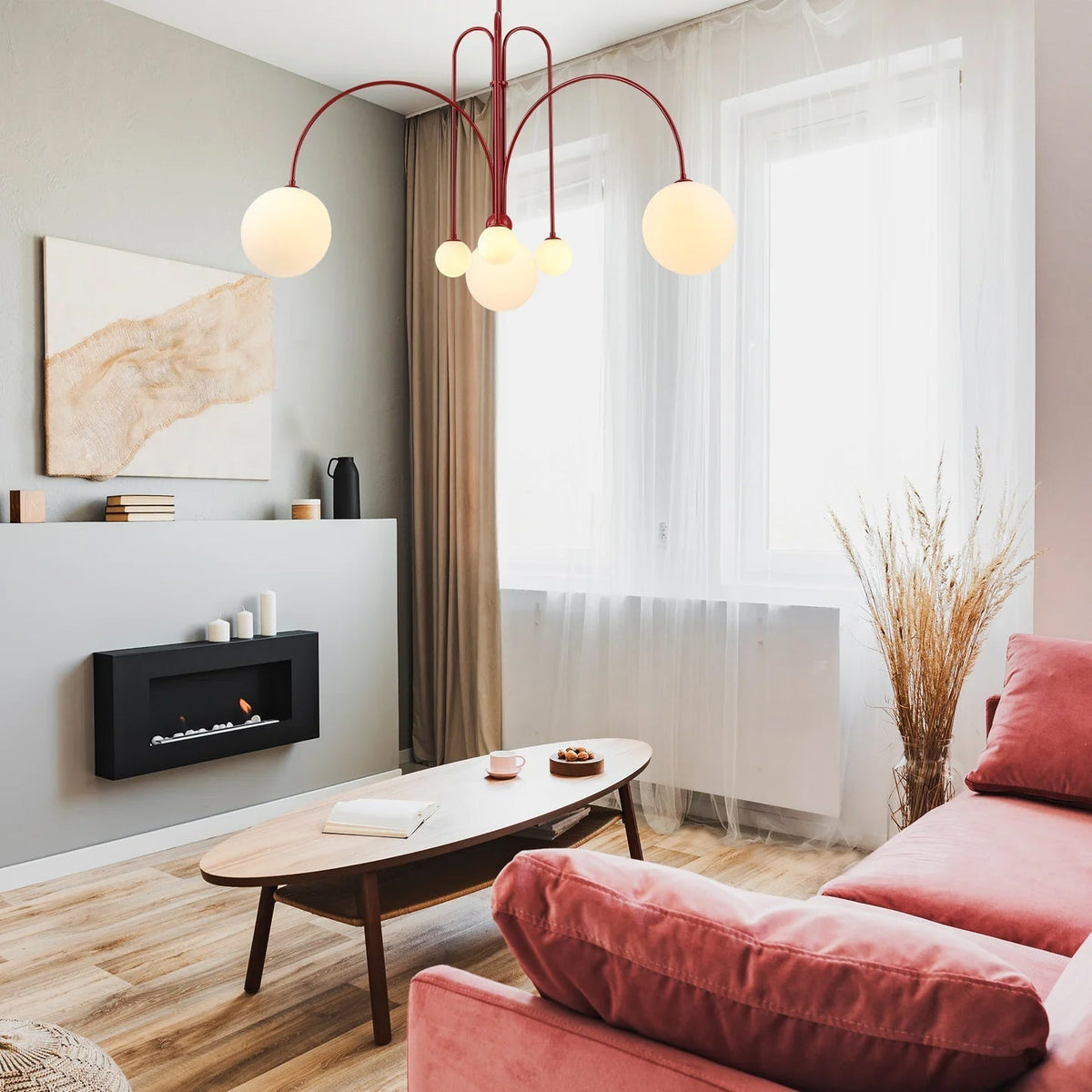 Candelabro Rivorora moderno em forma de globo