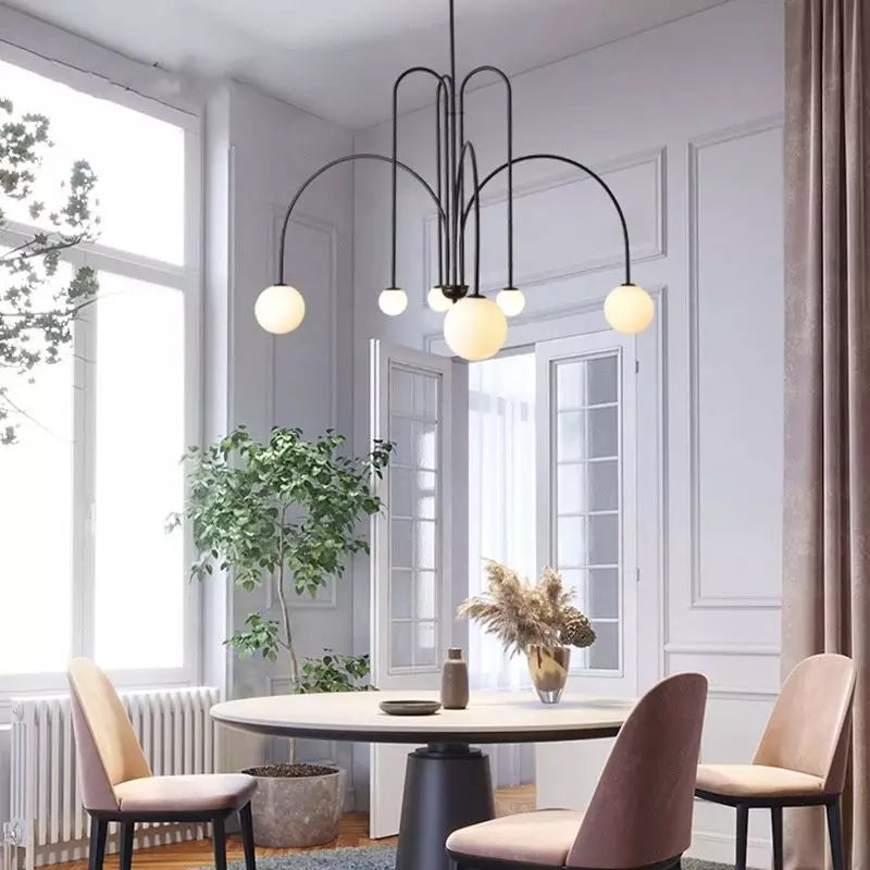 Candelabro Rivorora moderno em forma de globo