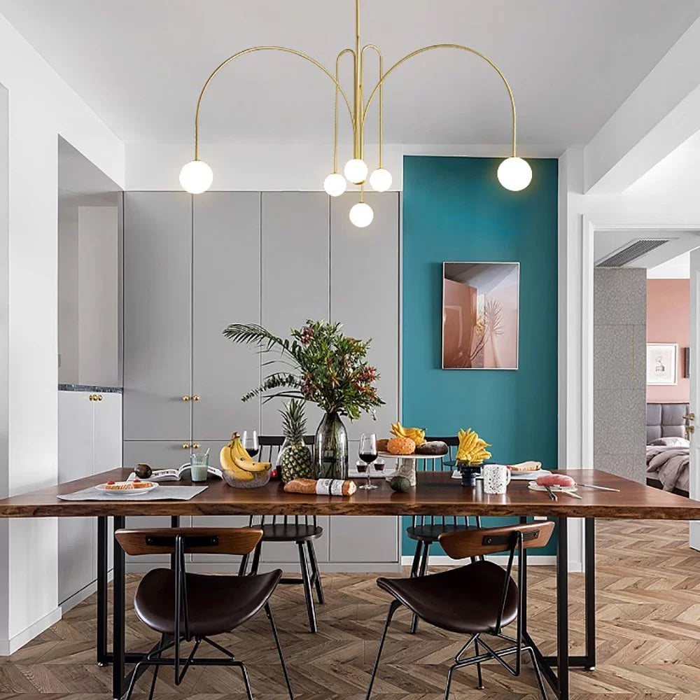 Candelabro Rivorora moderno em forma de globo