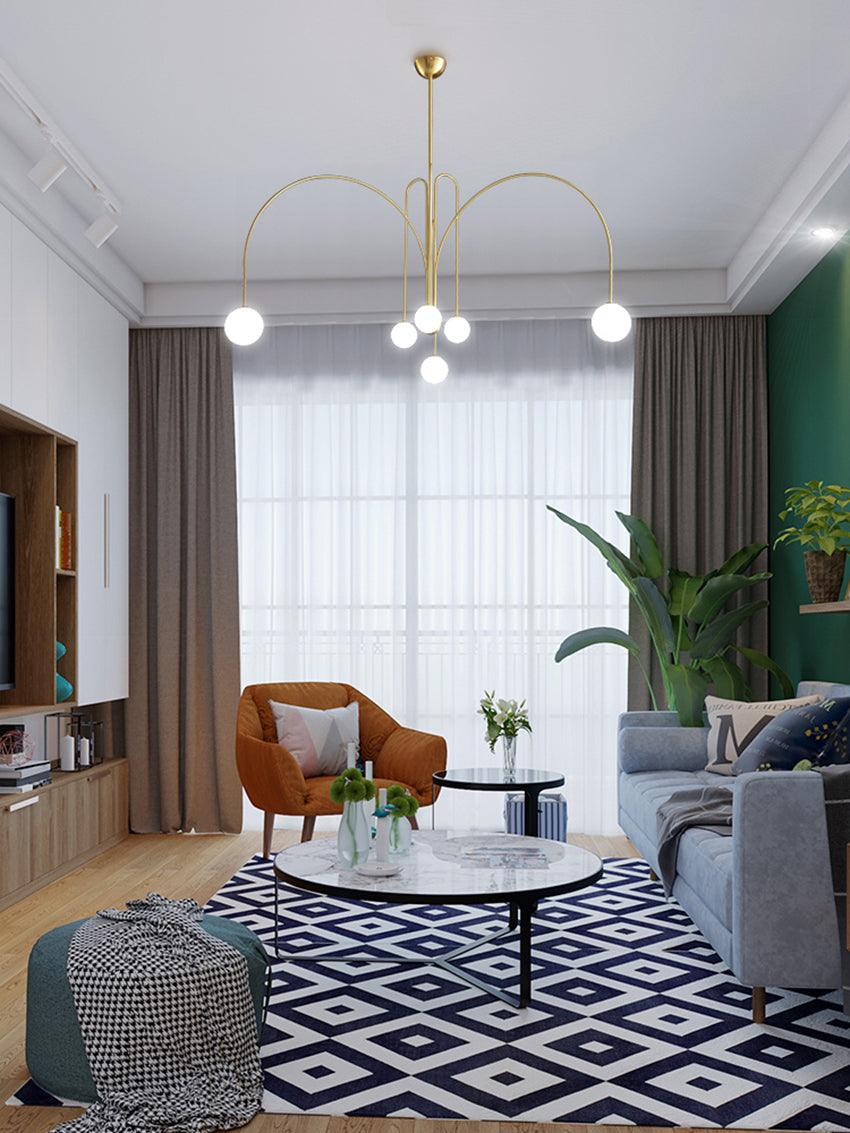 Rivorora modern globformad ljuskrona
