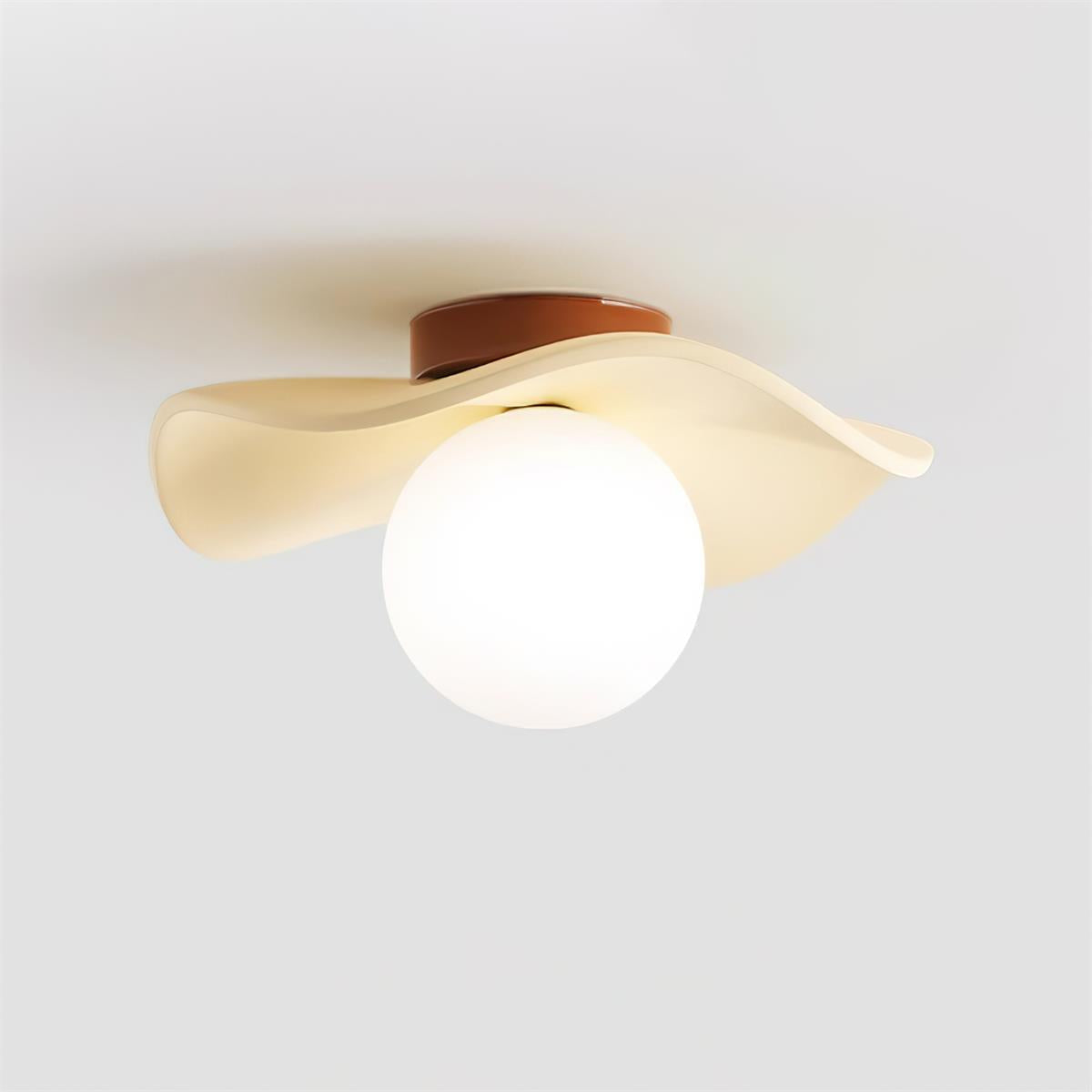 Bølgeformet loftslampe