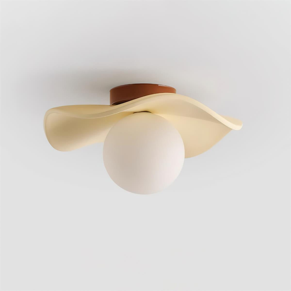 Bølgeformet loftslampe