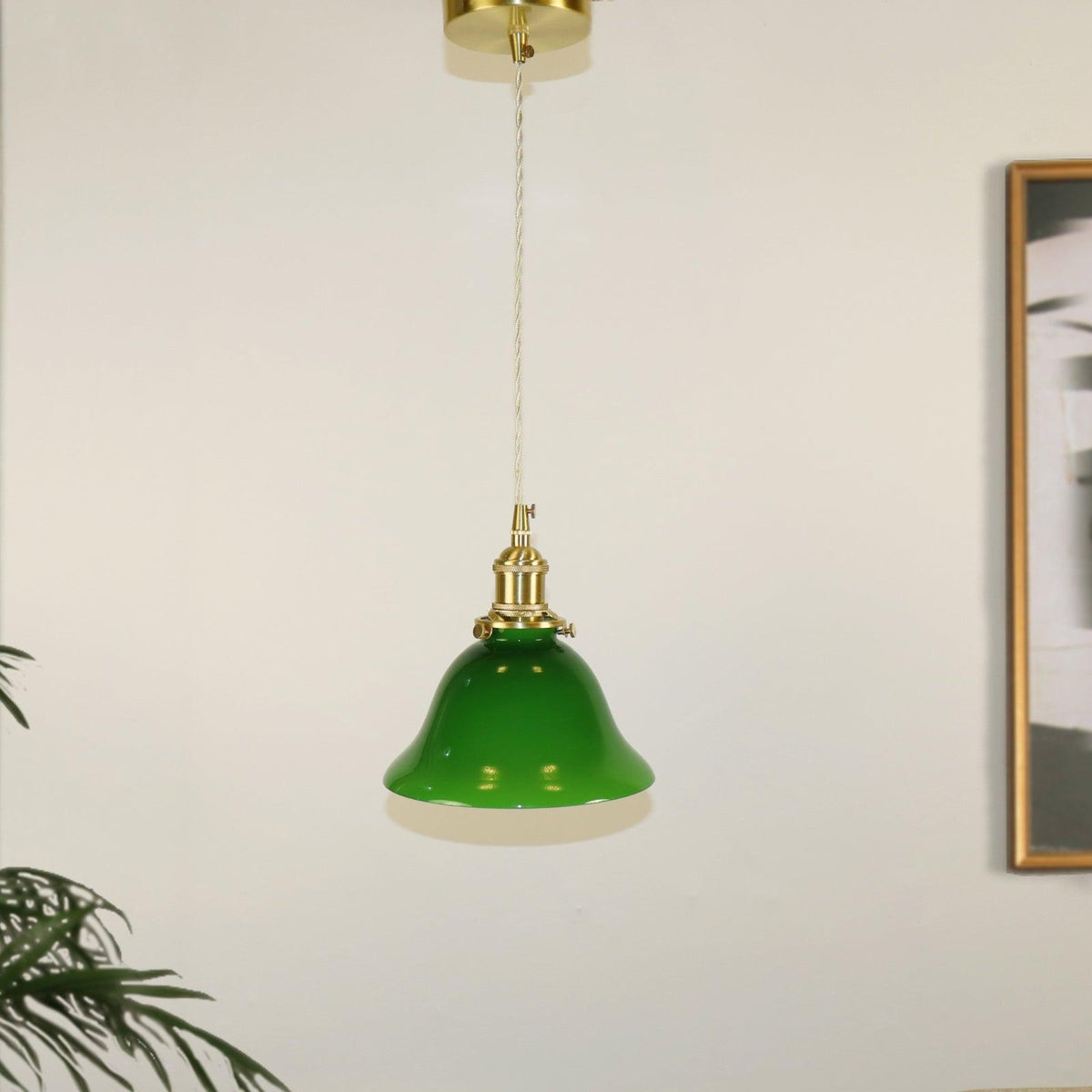 Jovanth retro-pendellampa i mässing