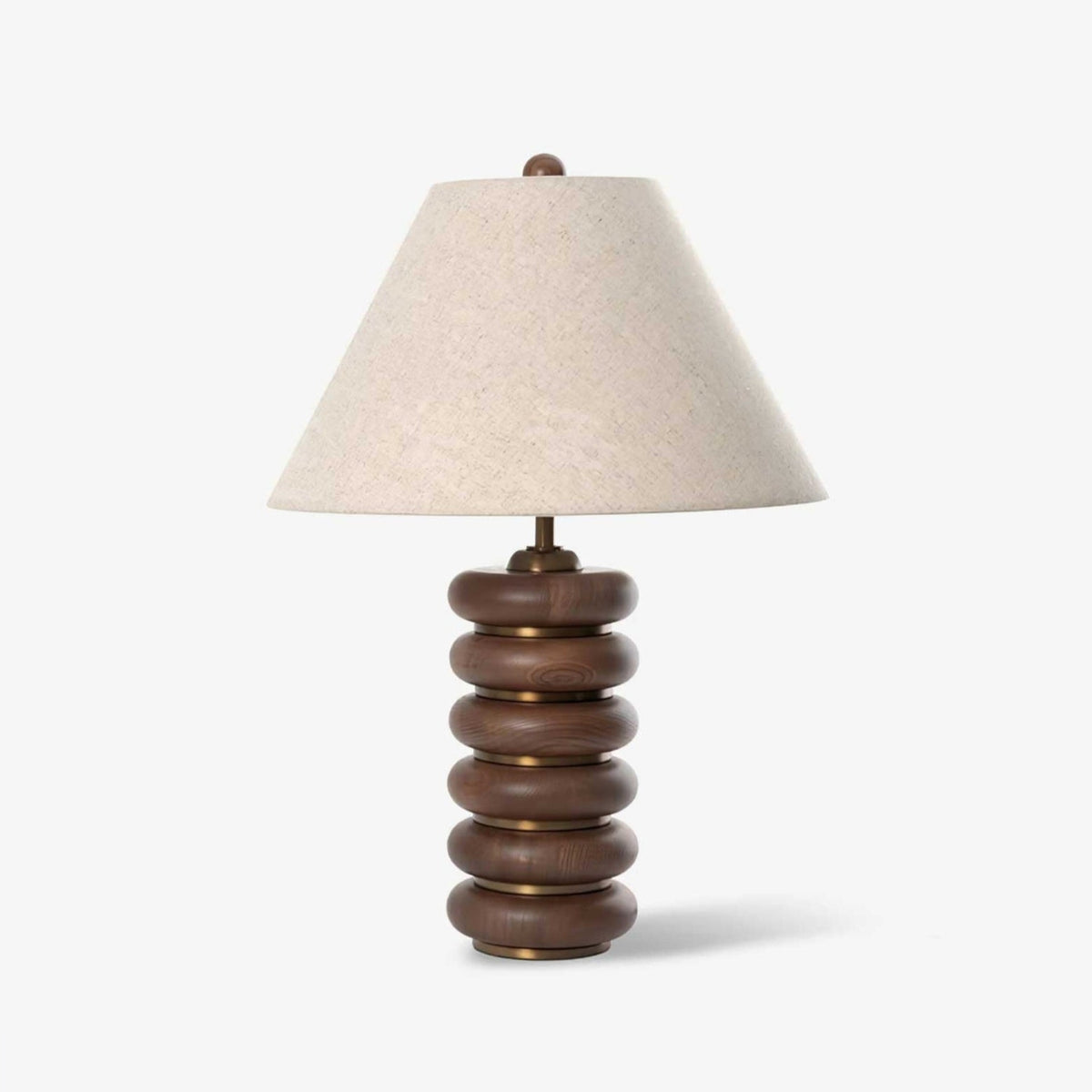 Candeeiro de mesa minimalista em madeira Rinalia
