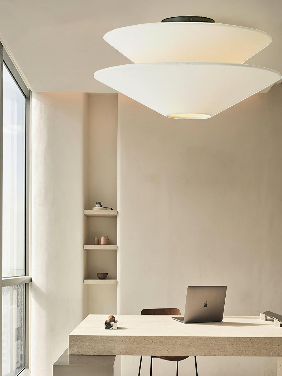 Ealo nordisk kunstnerisk loftslampe i stof