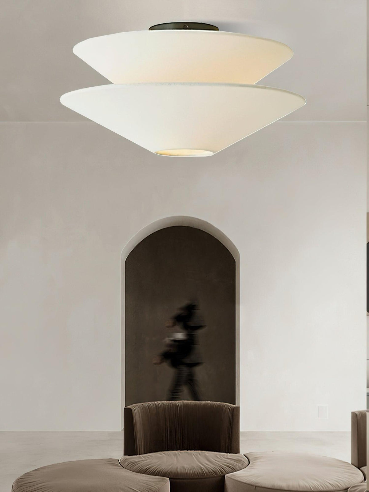Ealo nordisk kunstnerisk loftslampe i stof