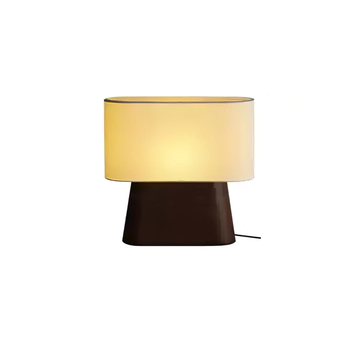 Grashen bordslampa i trä och tyg