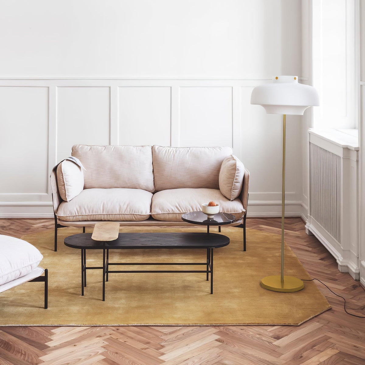 Olzoril moderne marmorgulvlampe