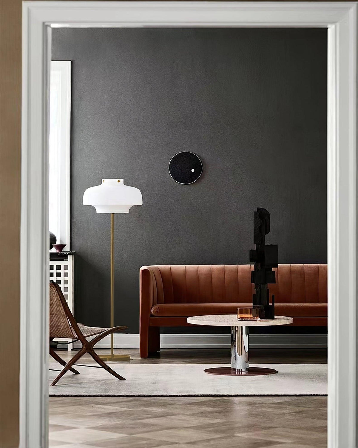 Olzoril moderne marmorgulvlampe