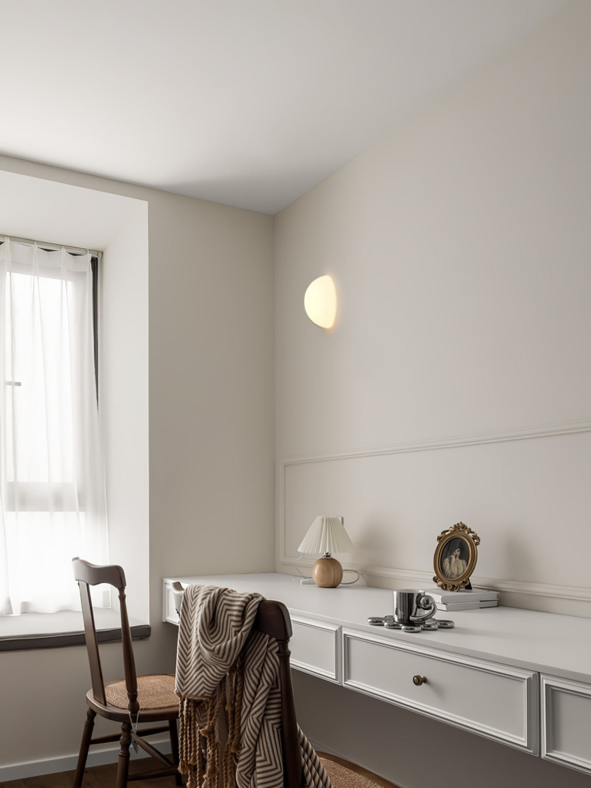 Candeeiro de parede Vesilis moderno minimalista em vidro