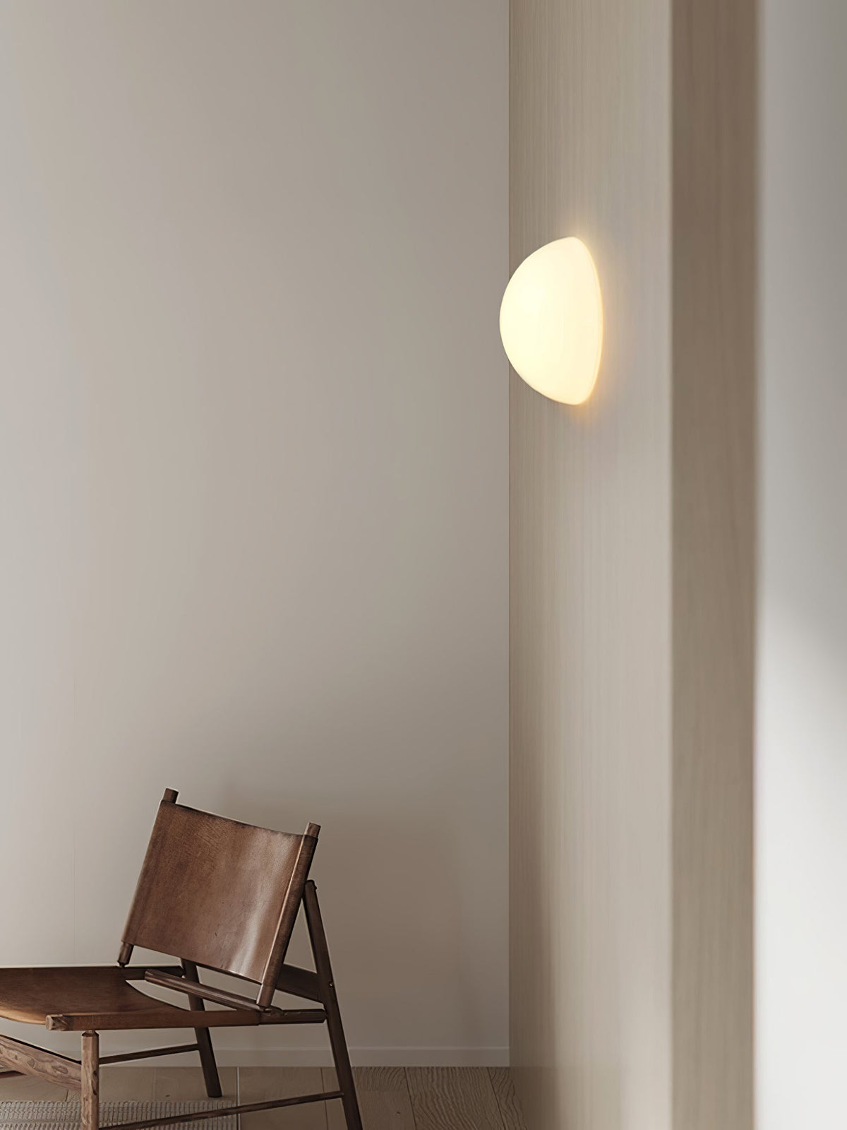 Candeeiro de parede Vesilis moderno minimalista em vidro