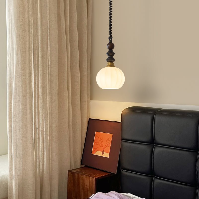 Halcyon moderne minimalistisk buet pendellampe i træ