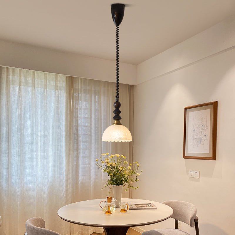 Halcyon moderne minimalistisk buet pendellampe i træ