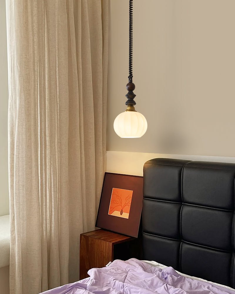 Halcyon moderne minimalistisk buet pendellampe i træ