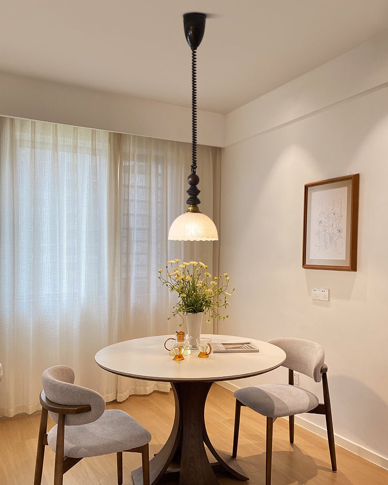 Halcyon moderne minimalistisk buet pendellampe i træ
