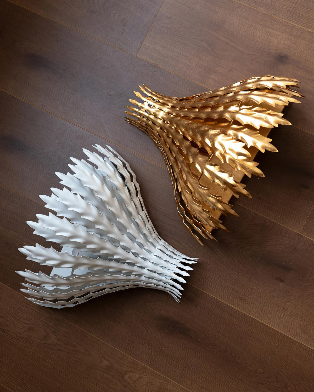 Hampton Wall Light Handmade Leaf Motif Elegant