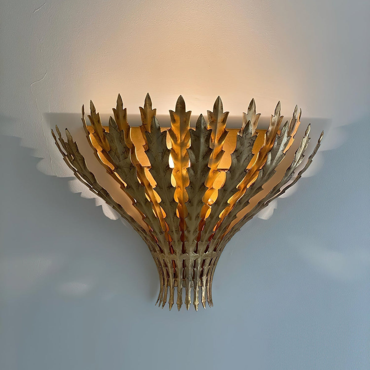 Hampton Wall Light Handmade Leaf Motif Elegant