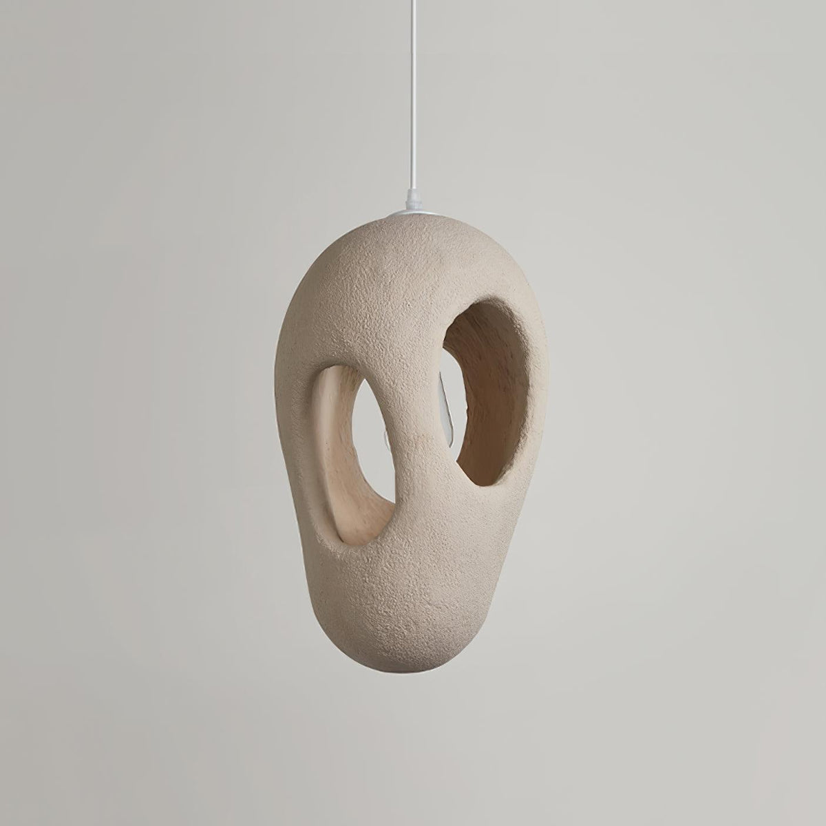 Evenu beige kunstnerisk pendellampe