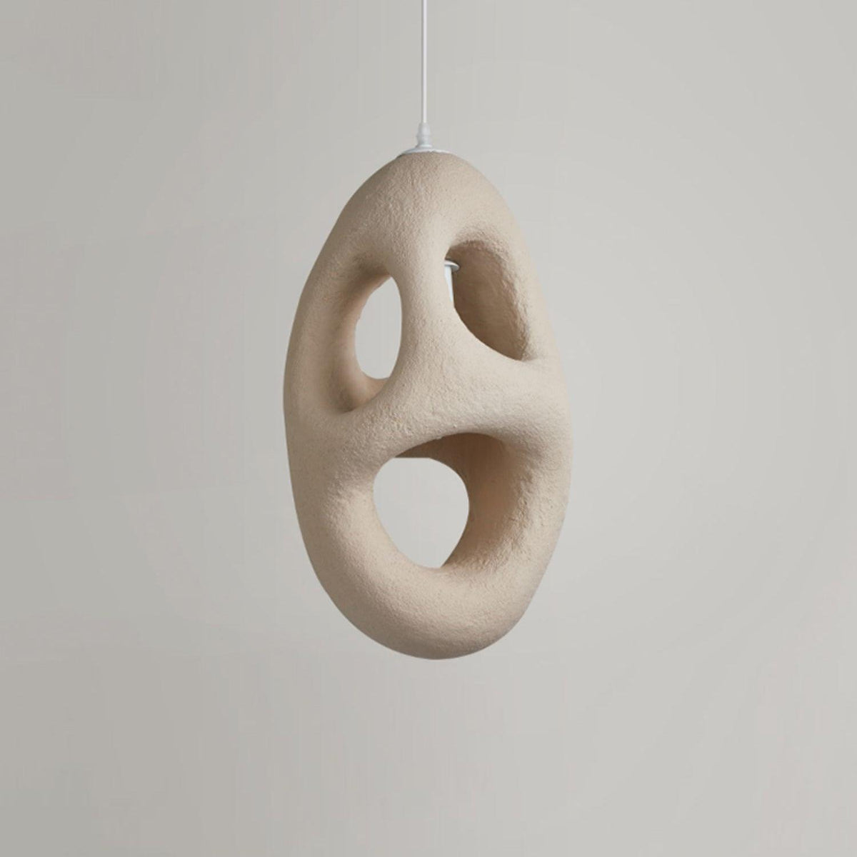 Evenu beige kunstnerisk pendellampe