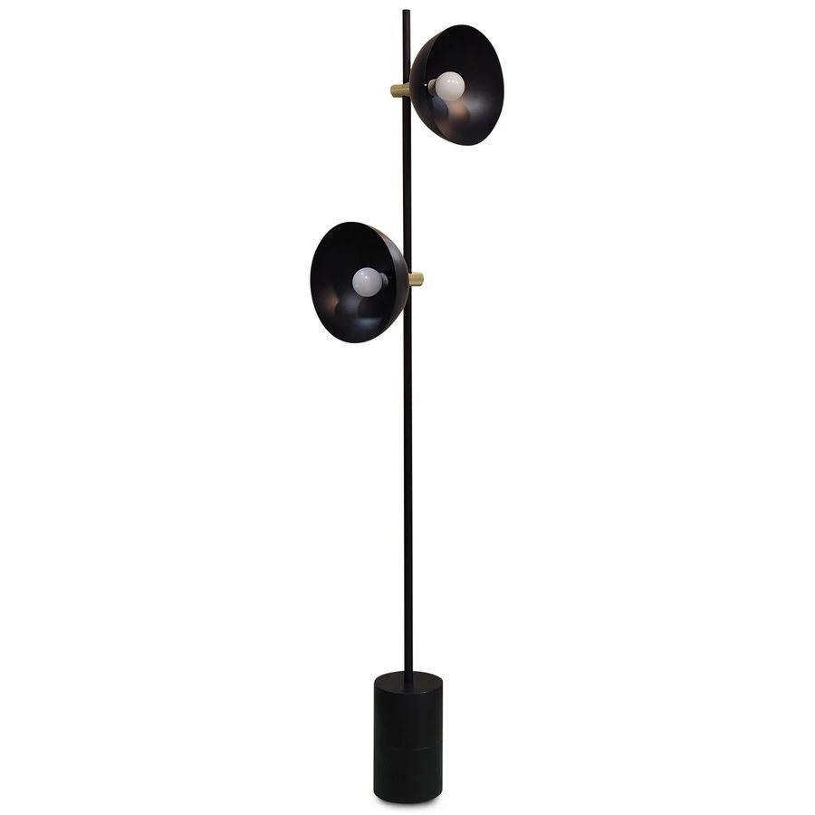 Candeeiro de pé minimalista em vidro Lumase