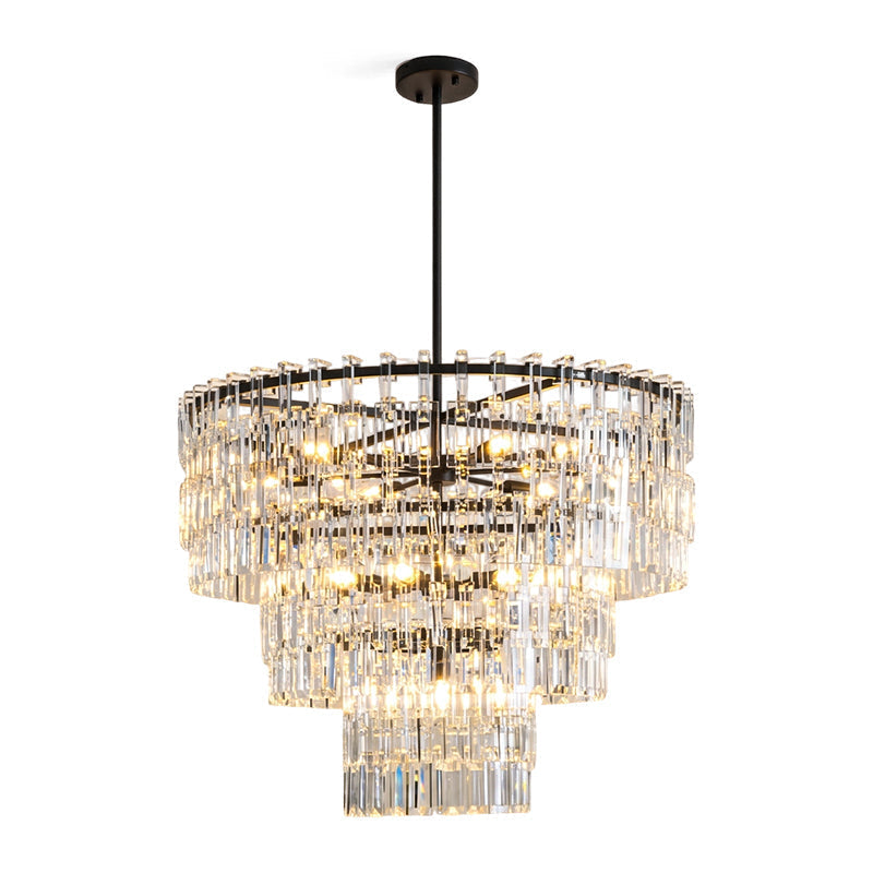 Candelabro geométrico de cristal Elyelira