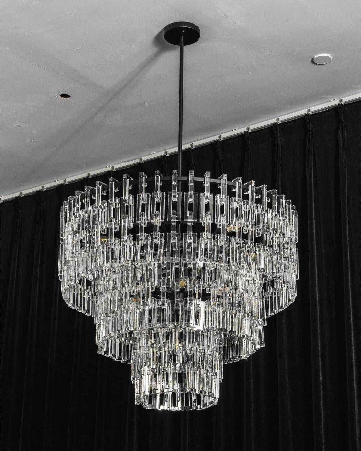 Candelabro geométrico de cristal Elyelira