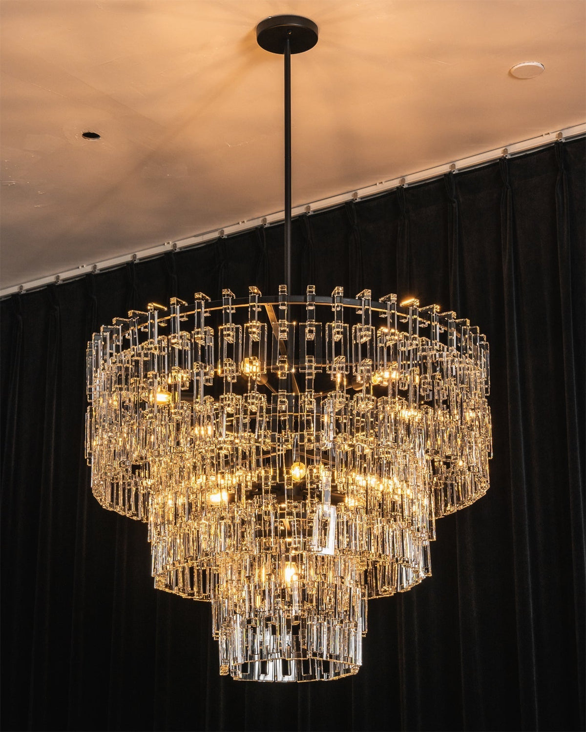 Candelabro geométrico de cristal Elyelira