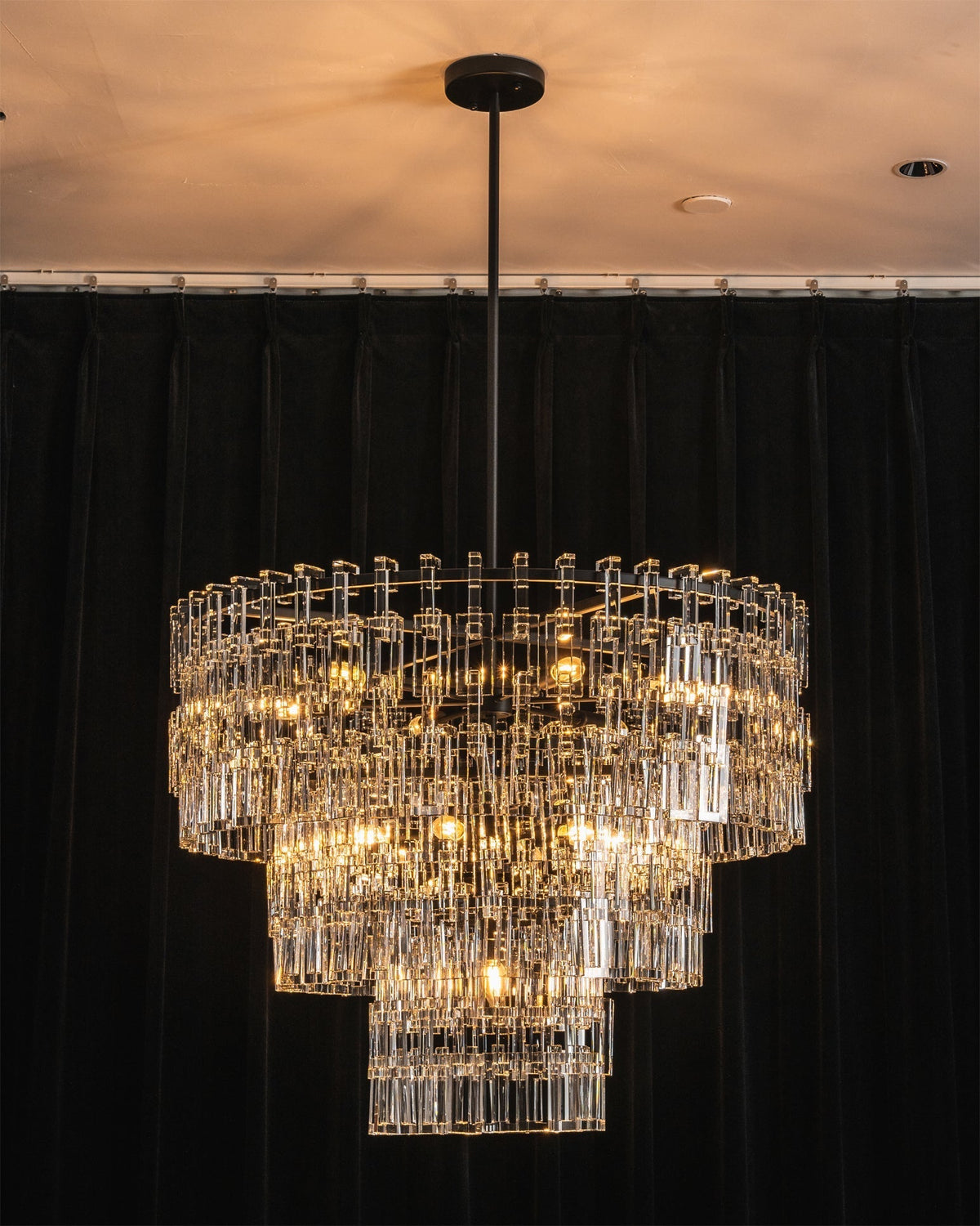 Candelabro geométrico de cristal Elyelira