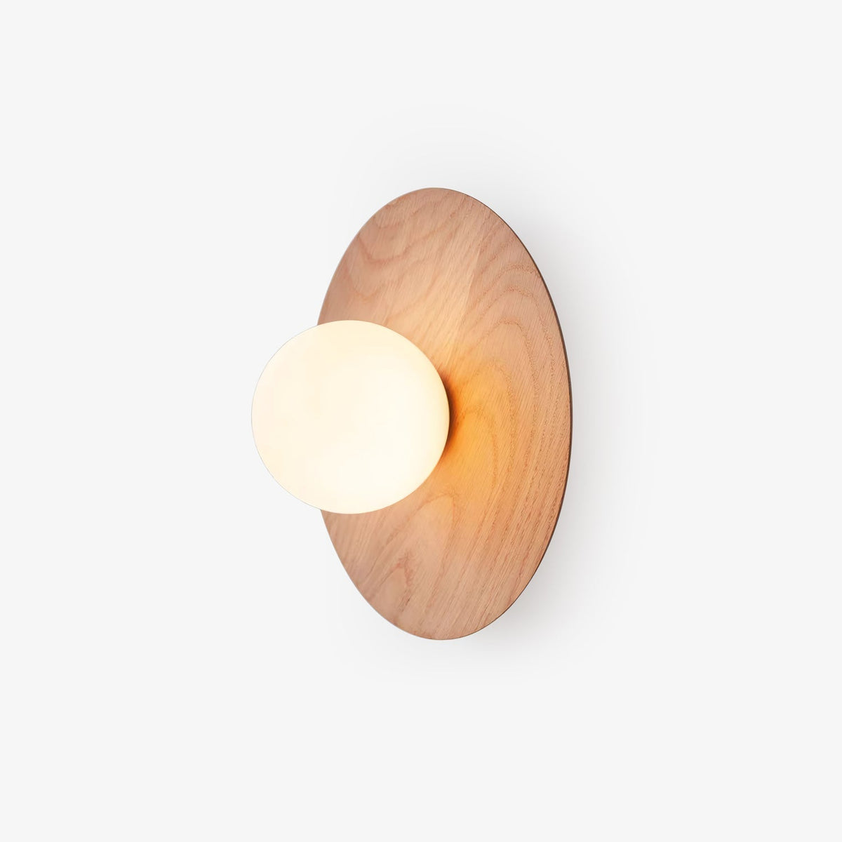 Eloza moderne minimalistisk væglampe i træ og glas