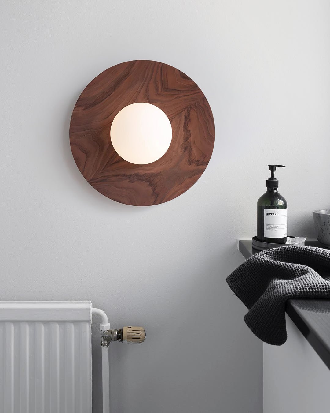 Eloza moderne minimalistisk væglampe i træ og glas