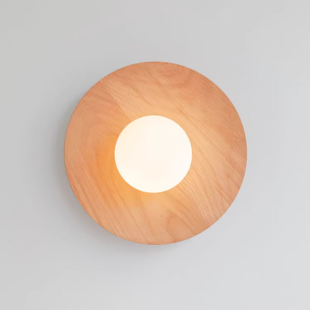 Eloza moderne minimalistisk væglampe i træ og glas