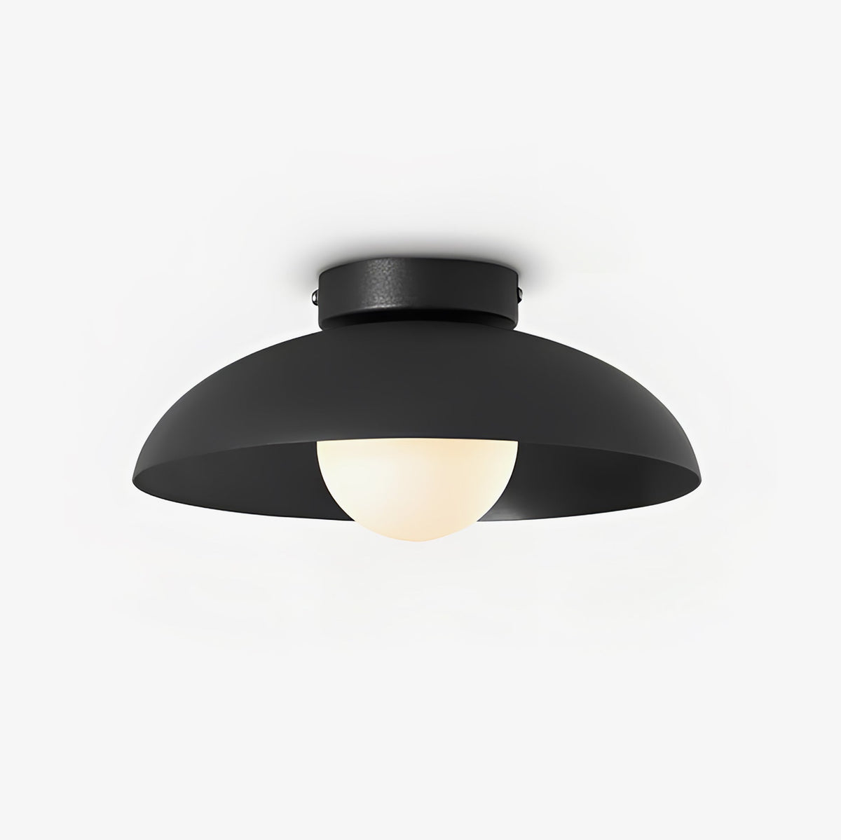 Zontes nordisk kunstnerisk kuppelloftlampe i glas