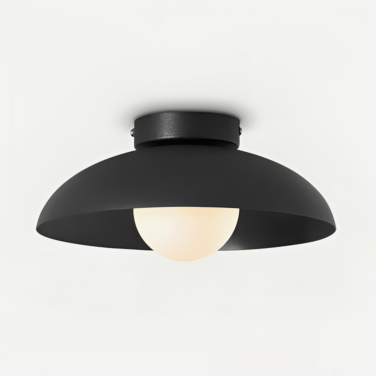 Zontes nordisk kunstnerisk kuppelloftlampe i glas