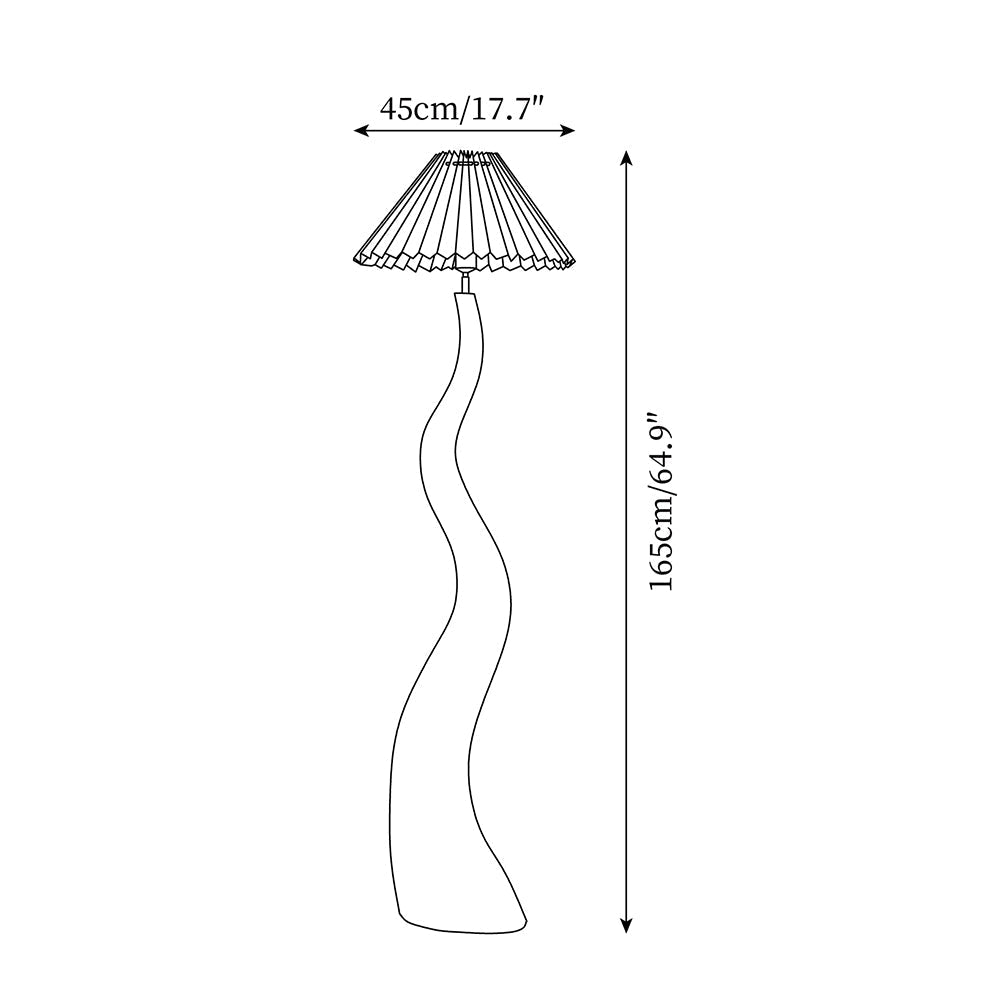 Serpent-gulvlampe
