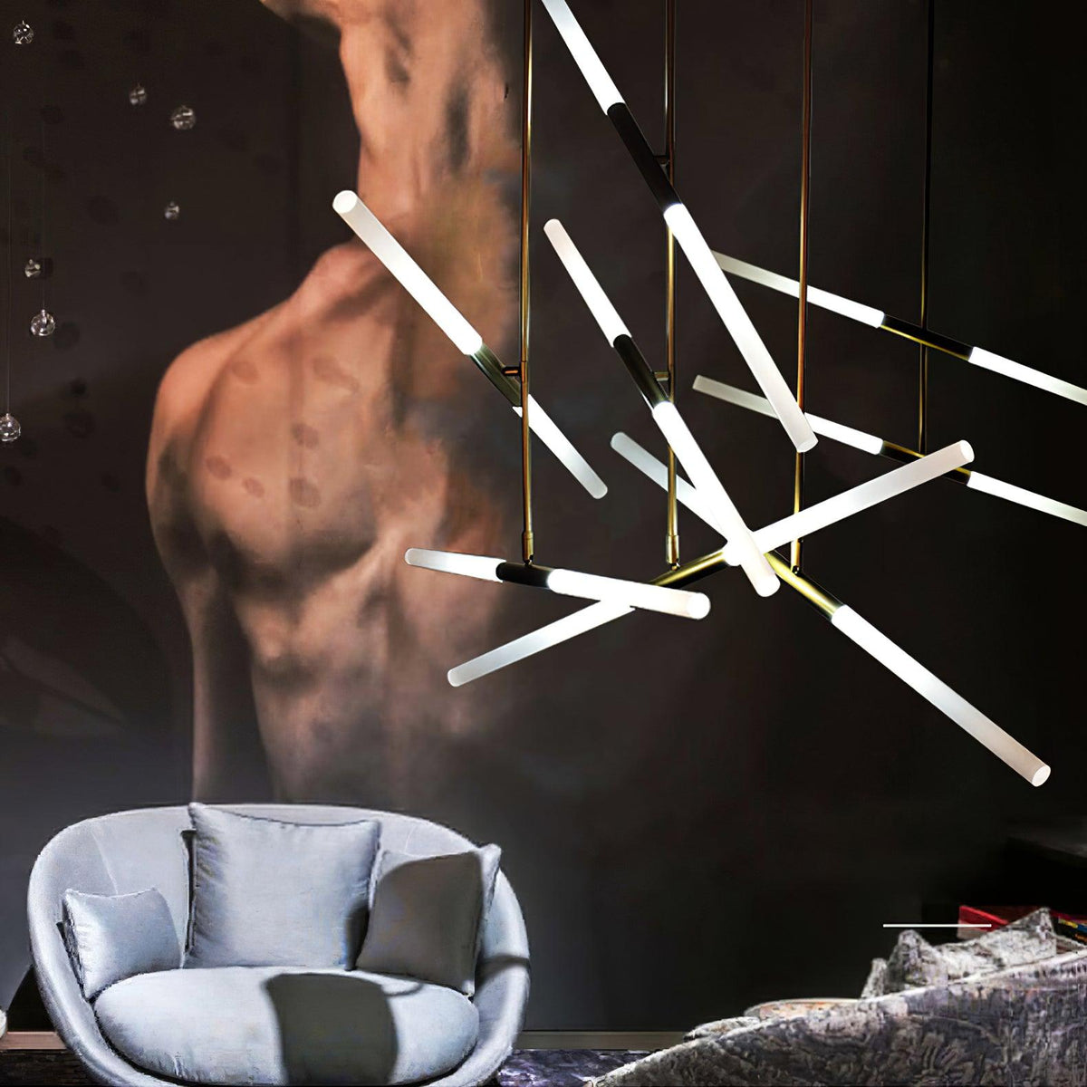 Mabel linjär modern pendellampa