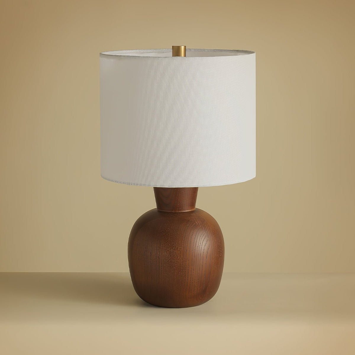 Candeeiro de mesa minimalista em madeira Joan