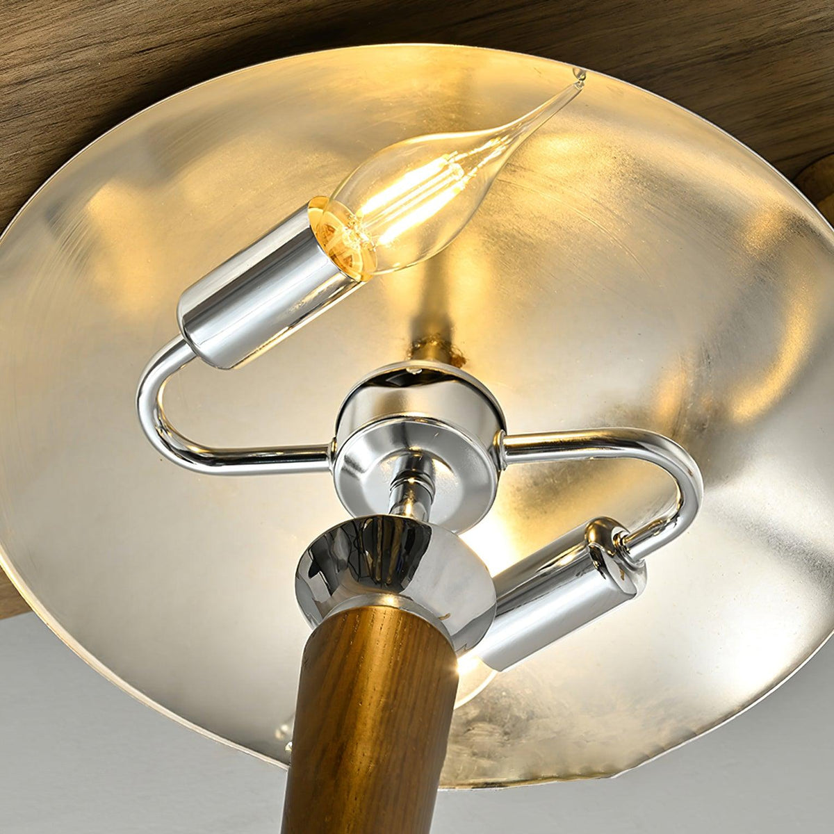 Viraivelle retro golvlampa i krom